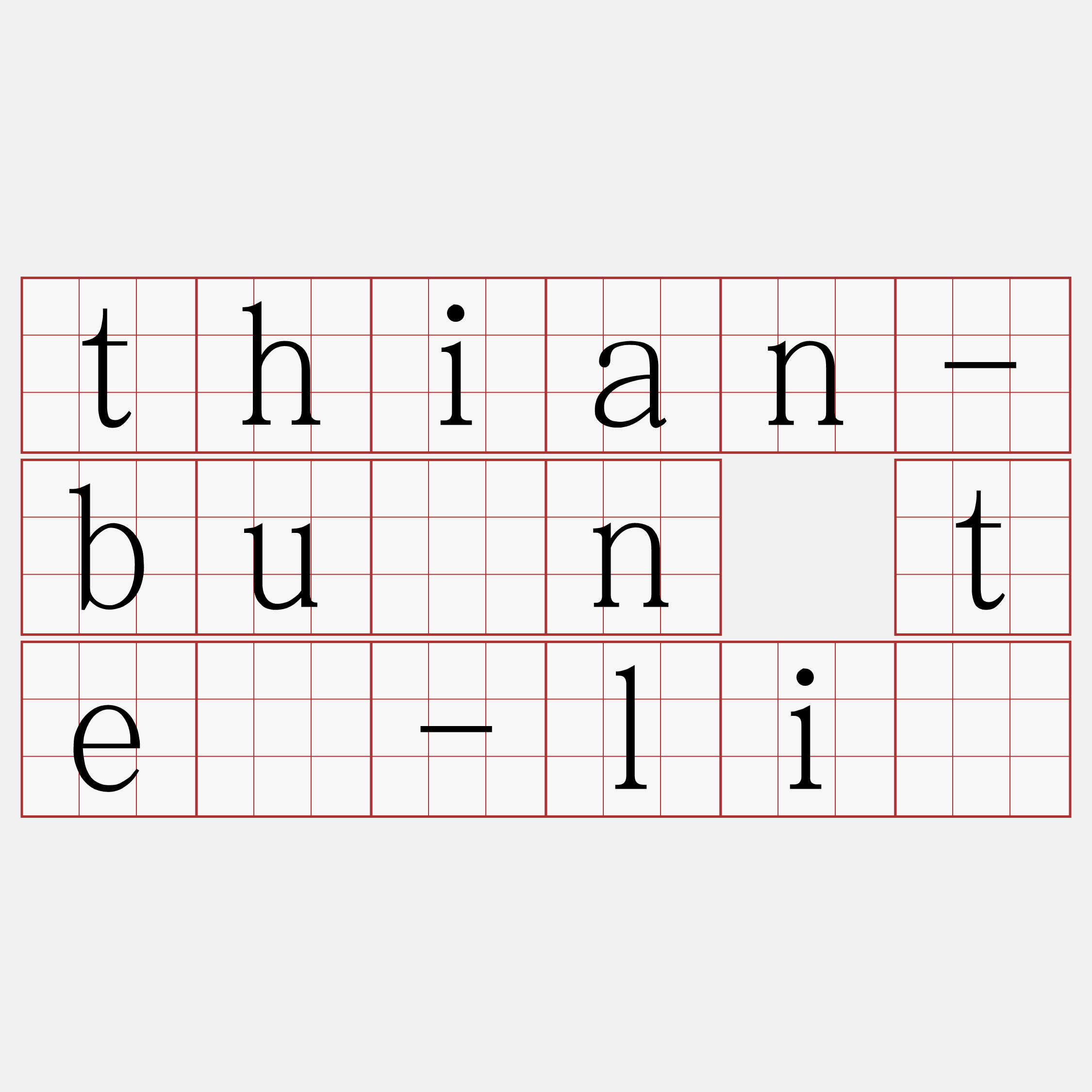 thian-bûn tē-lí